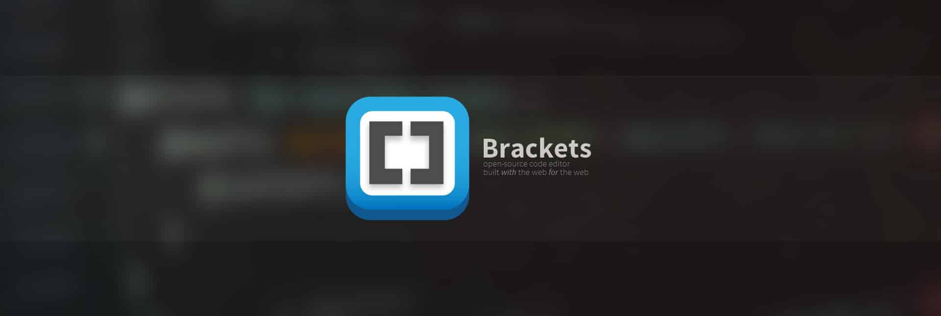 Le logo de Brackets éditeur de code