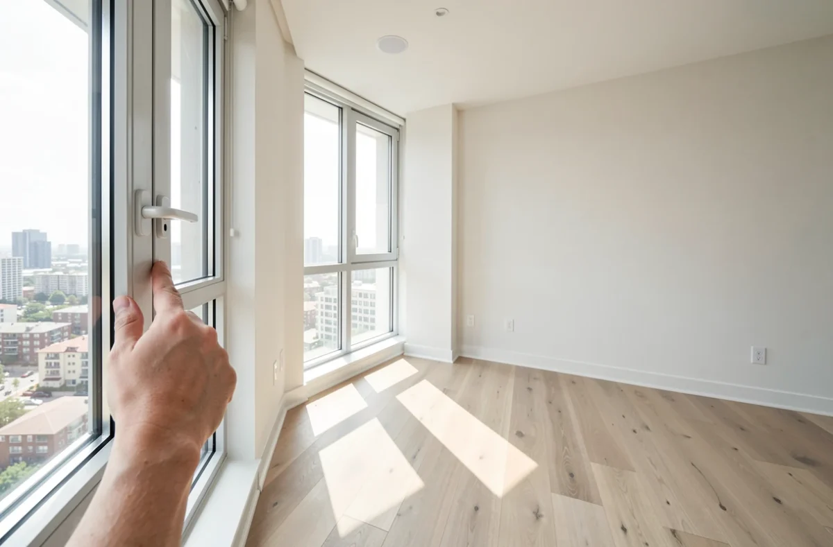 Contrôle d'un appartement neuf lors de la réception des travaux