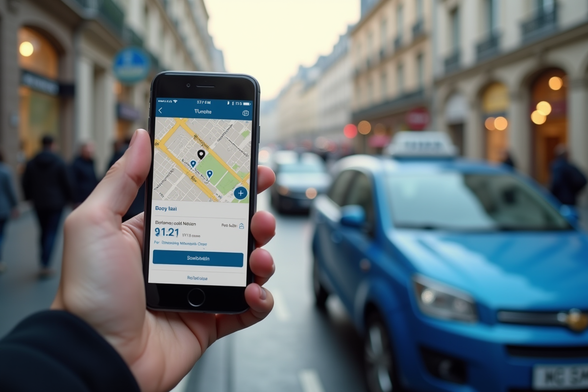 taxi bleu