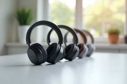Présentation d'une gamme d'écouteurs Bluetooth modernes en ligne