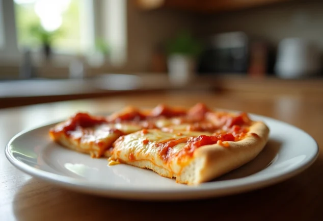 pizza réchauffée au four